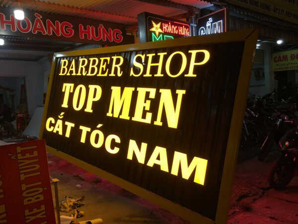 bảng hiệu tiệm tóc nam