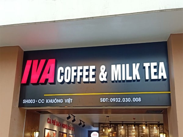 bảng hiệu quán trà sữa