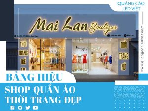 bảng hiệu shop quần áo