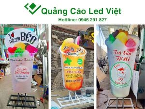 biển hiệu trà sữa