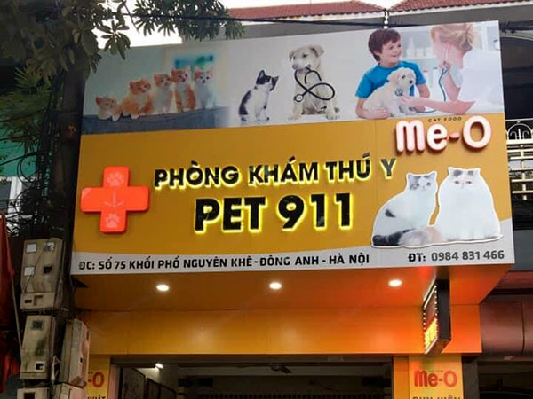 biển quảng cáo pet shop thú cưng 